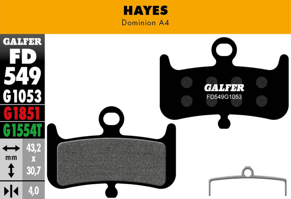 Galfer Pastillas Hayes Dominion A4 Ebike