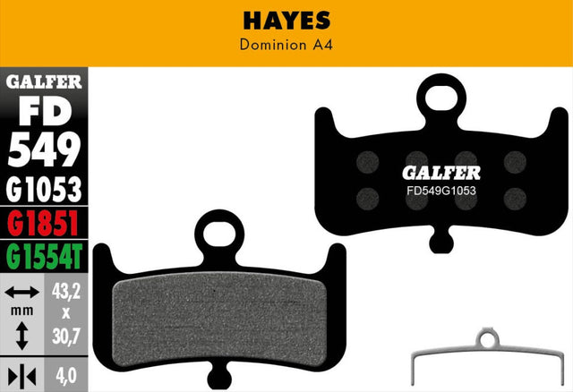 Galfer Pastillas Hayes Dominion A4 Ebike