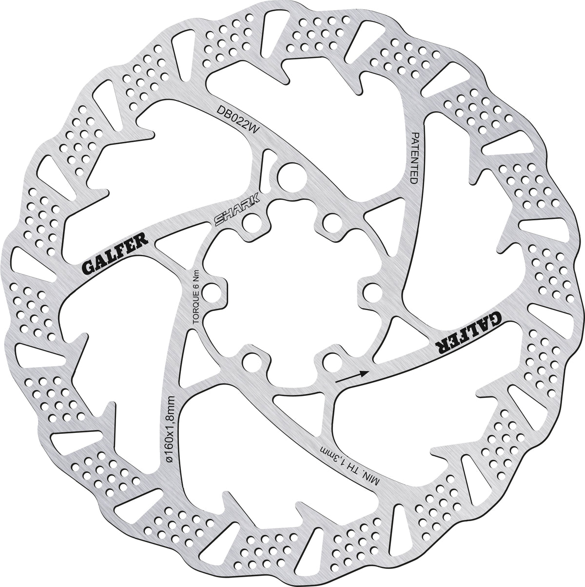 Galfer Rotor Disc Shark 160mm