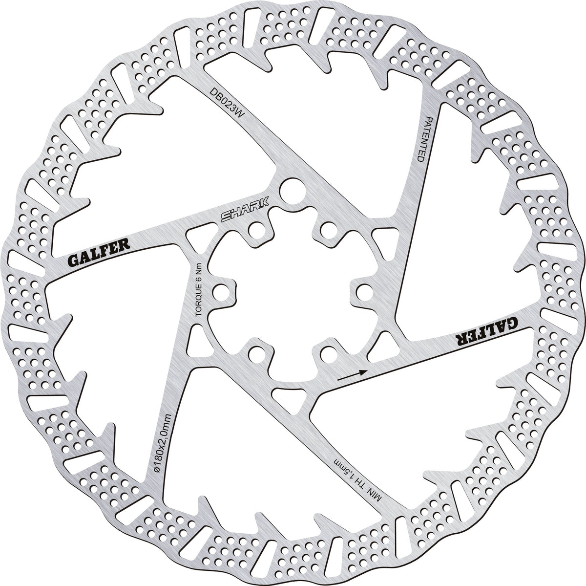 Galfer Rotor Disc Shark 180mm