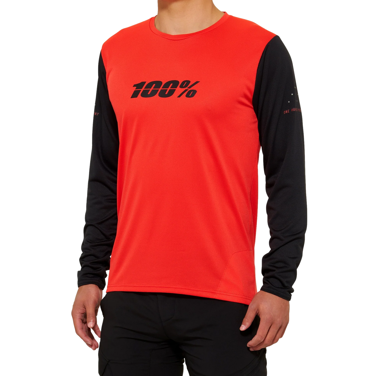 Jersey 100% Ridecamp Long Sleeve Red/Black