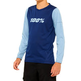 Jersey 100% Ridecamp Niño Long Sleeve Navy/Slate