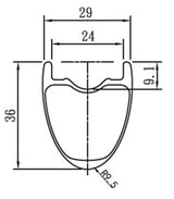 Llanta Trust Wheels M3629Hl 700C 24H
