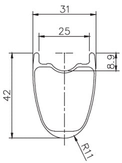 Llanta Trust Wheels M4231Hl 700C 24H