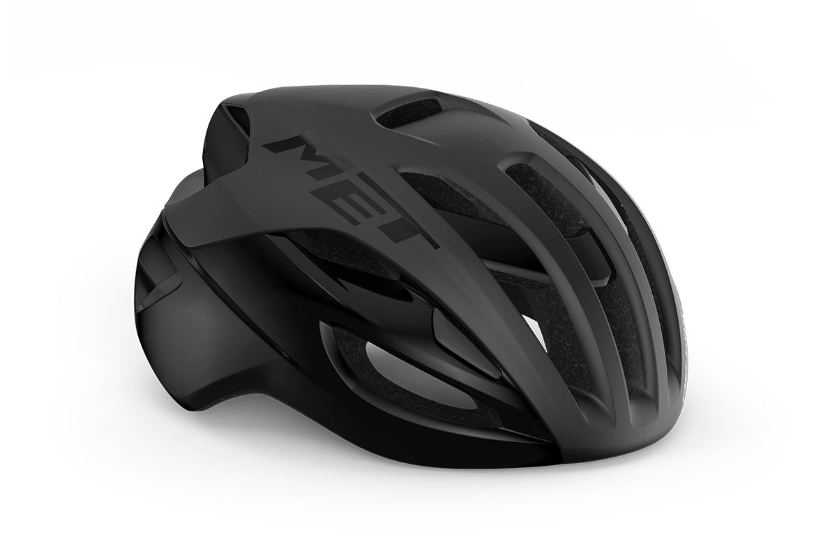 Casco Met Rivale Mips Black Matt Glossy