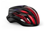 Casco Met Trenta 3K Carbon Mips Red Iridescent Glossy