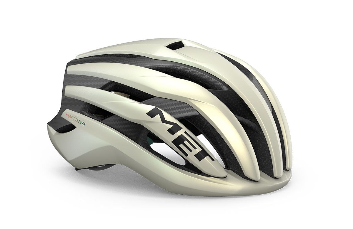 Casco Met Trenta 3K Carbon Mips Vanilla Ice Gold Matt