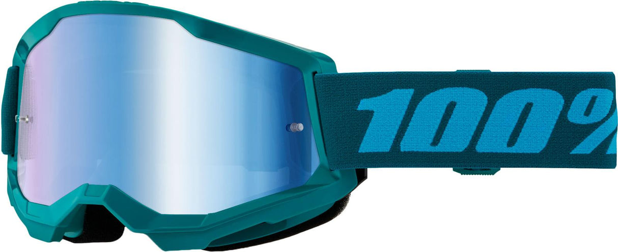 Antiparra 100% Strata 2 Goggle Stone - Mirror Blue Lens