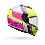 Casco Moto Calle Qualifier Chasm Amarillo/Rosado Certificado QR Bell