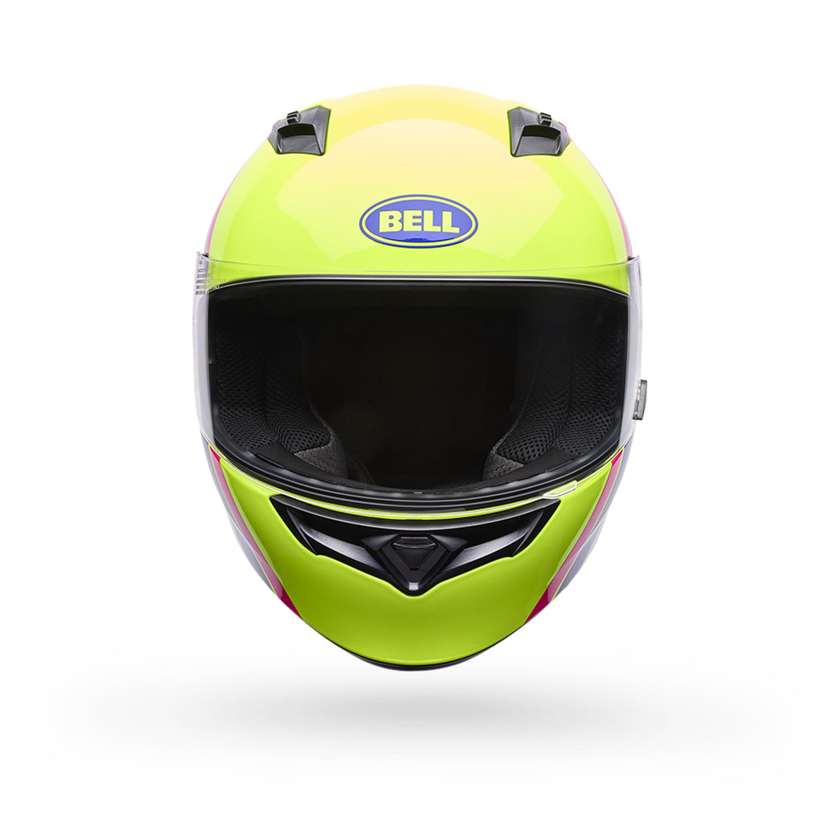 Casco Moto Calle Qualifier Chasm Amarillo/Rosado Certificado QR Bell