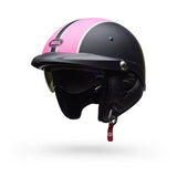 Casco Moto Calle Pit Boss Negro/Rosado Mate Certificado QR Bell