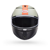 Casco Moto Calle Lithium Mips Bash Gris/Naranjo Certificado QR Bell