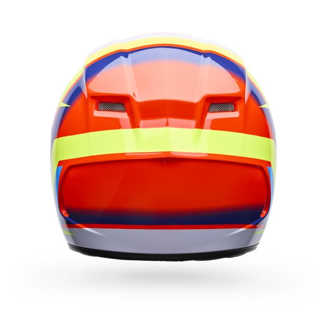Casco Moto Calle Qualifier Vibe Naranjo Certificado QR Bell