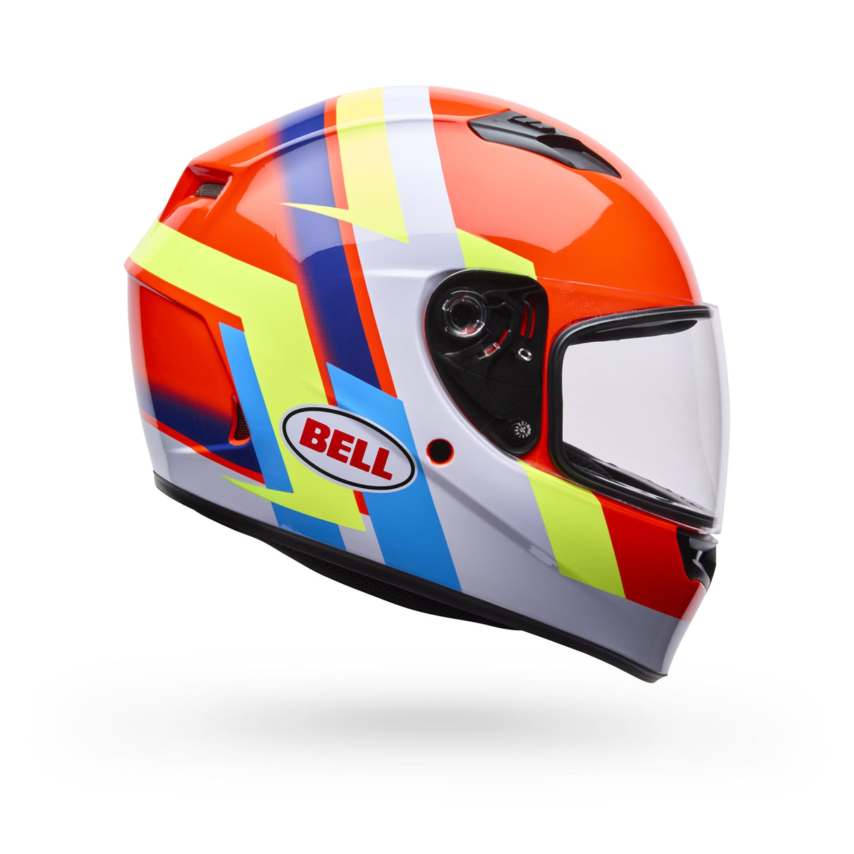 Casco Moto Calle Qualifier Vibe Naranjo Certificado QR Bell