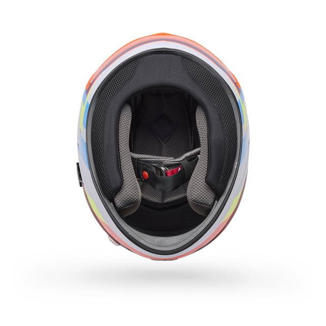 Casco Moto Calle Qualifier Vibe Naranjo Certificado QR Bell