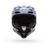Casco Moto MX-10 Negro/Blanco Certificado QR Bell