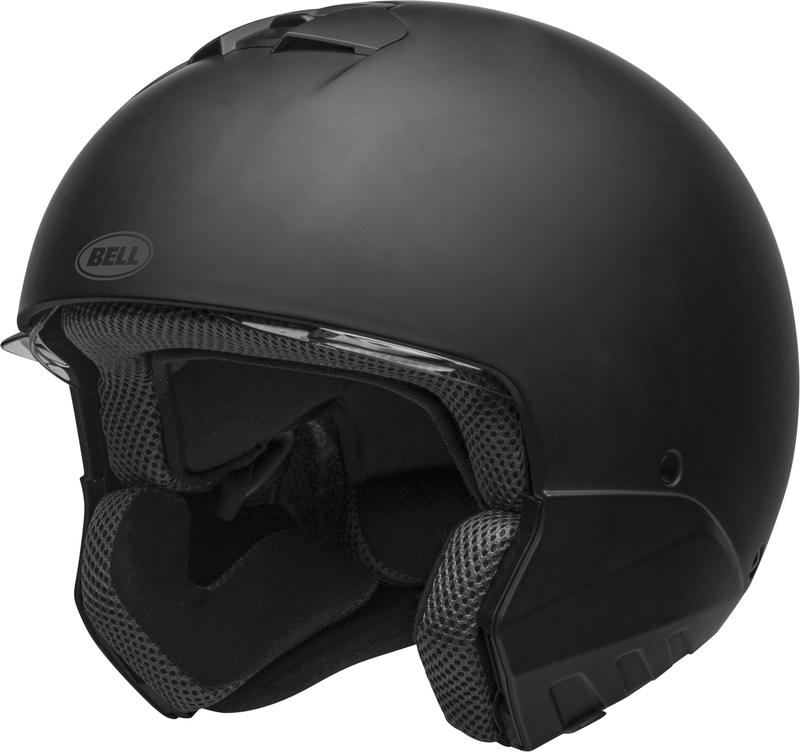 Casco Moto Calle Broozer Negro Mate Certificado QR Bell