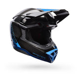 Casco Moto Spherical Moto-10 Azul/Negro Certificado QR Bell