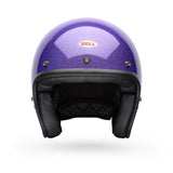 Casco Moto Calle Custom 500 Flake Morado Certificado QR Bell