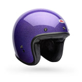 Casco Moto Calle Custom 500 Flake Morado Certificado QR Bell
