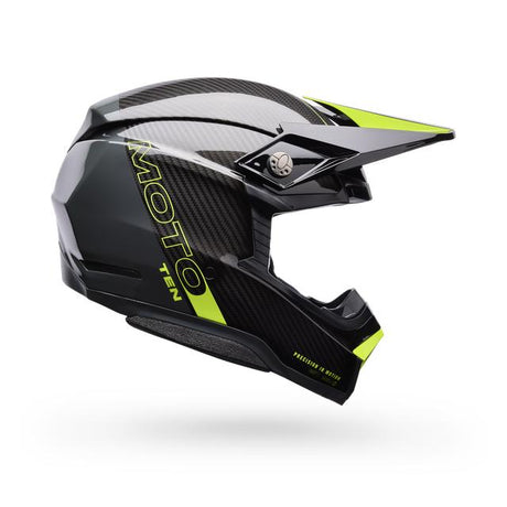 Casco Moto Spherical Moto-10 Gris/Amarillo Certificado QR Bell