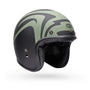 Casco Moto Calle Custom 500 Slap Negro/Verde Certificado QR Bell