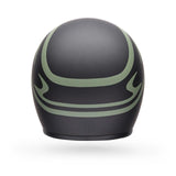 Casco Moto Calle Custom 500 Slap Negro/Verde Certificado QR Bell