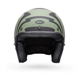 Casco Moto Calle Custom 500 Slap Negro/Verde Certificado QR Bell