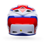 Casco Moto MX-10 Rojo/Blanco Certificado QR Bell