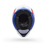 Casco Moto MX-10 Rojo/Blanco Certificado QR Bell