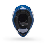 Casco Moto MX-10 Azul/Blanco Certificado QR Bell