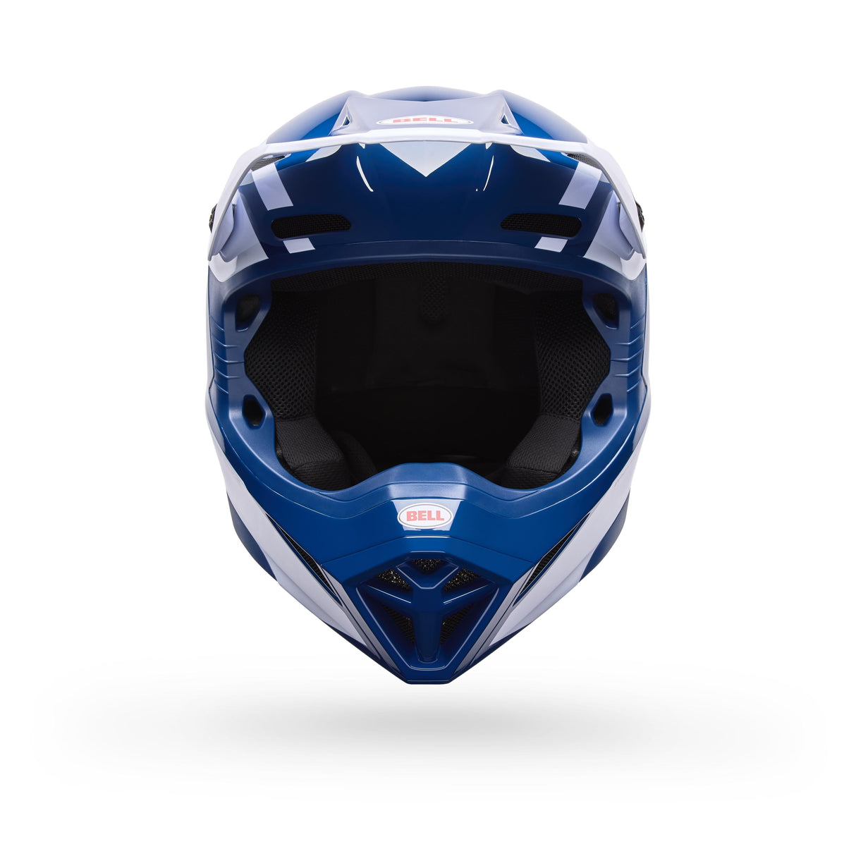 Casco Moto MX-10 Azul/Blanco Certificado QR Bell