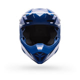 Casco Moto MX-10 Azul/Blanco Certificado QR Bell