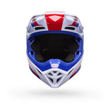 Casco Moto MX-10 Rojo/Blanco Certificado QR Bell