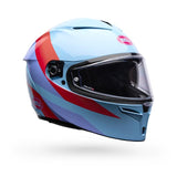 Casco Moto Calle Lithium Passion Azul Claro Certificado QR Bell