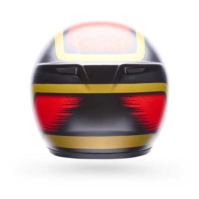 Casco Moto Calle SRT The Good Ride Negro/Rojo Certificado QR Bell