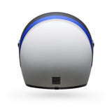 Casco Moto Calle Eliminator Menace Azul/Blanco Certificado QR Bell