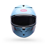 Casco Moto Calle Lithium Passion Azul Claro Certificado QR Bell