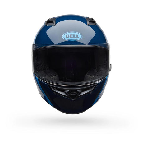 Casco Moto Calle Qualifier Chasm Azul Certificado QR Bell