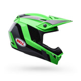 Casco Moto MX-10 Verde Certificado QR Bell