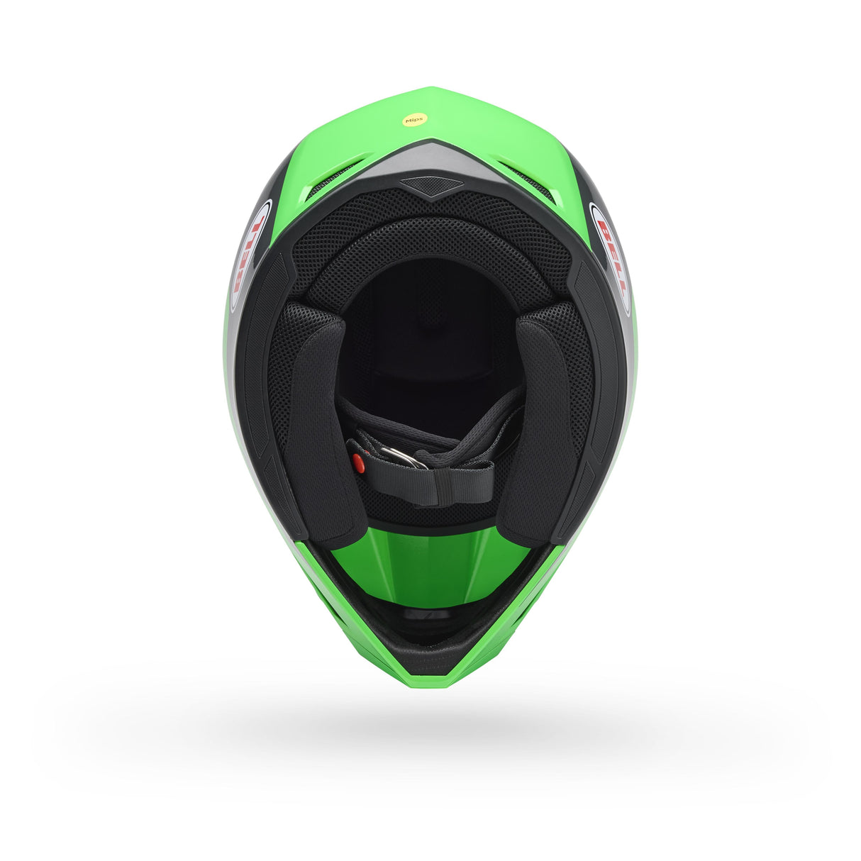 Casco Moto MX-10 Verde Certificado QR Bell