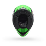 Casco Moto MX-10 Verde Certificado QR Bell