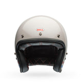 Casco Moto Calle Custom 500 Stripes Pearl Certificado QR Bell
