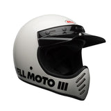 Casco Moto Calle Moto-3 Classic Blanco Certificado QR Bell