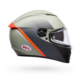 Casco Moto Calle Lithium Mips Bash Gris/Naranjo Certificado QR Bell