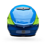 Casco Moto Calle Race Star DLX Flex Azul/Amarillo Certificado QR Bell