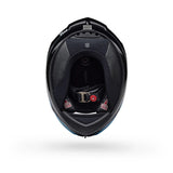 Casco Moto Calle Race Star DLX Flex Azul/Negro Certificado QR Bell