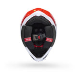 Casco Moto Spherical Moto-10 Rojo/Negro Certificado QR Bell