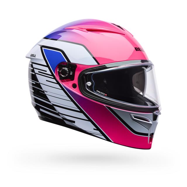 Casco Moto Calle Lithium Mips Transition Blanco Certificado QR Bell