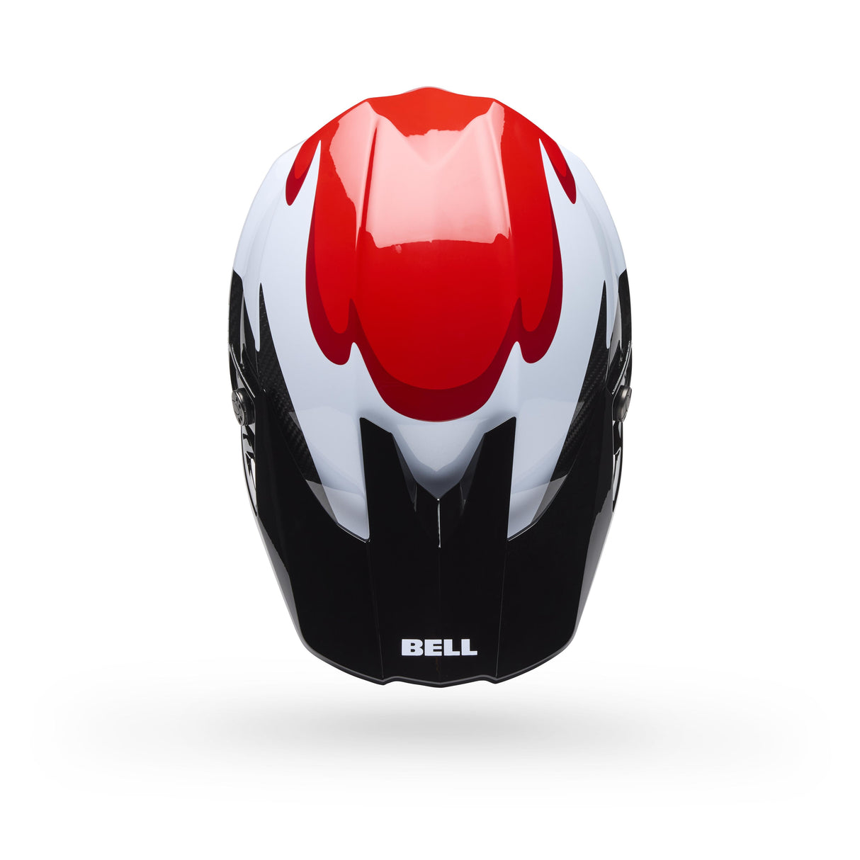 Casco Moto Spherical Moto-10 Rojo/Negro Certificado QR Bell